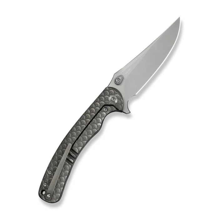 Ніж складаний туристичний Weknife Dracarys, (9.1 см) Böhler M390 / титан 6AL4V сірий