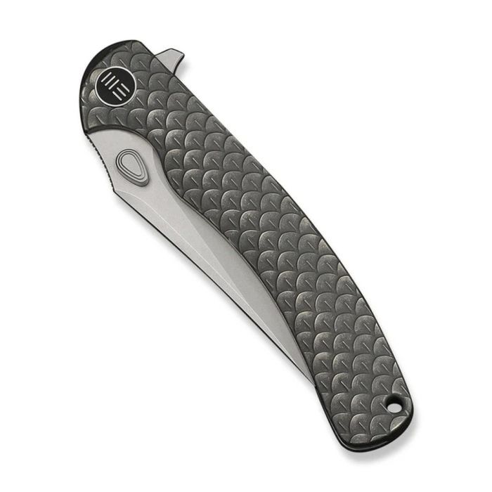 Ніж складаний туристичний Weknife Dracarys, (9.1 см) Böhler M390 / титан 6AL4V сірий