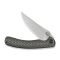 Ніж складаний туристичний Weknife Dracarys, (9.1 см) Böhler M390 / титан 6AL4V сірий