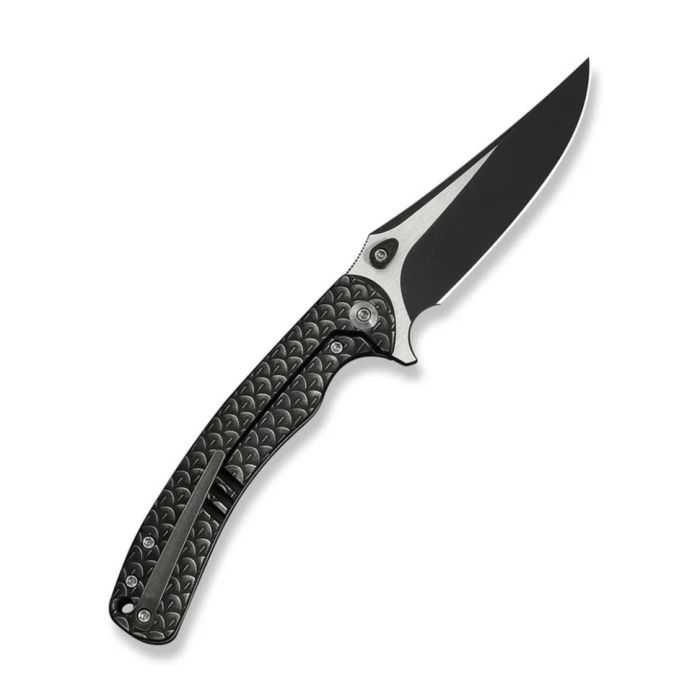 Ніж складаний туристичний Weknife Dracarys, (9.1 см) Böhler M390 / титан 6AL4V чорний