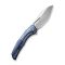 Ніж складаний туристичний WE Knife Ignio Mystery Box, (8.39 см) CPM 20CV / 6AL4V Titanium синій
