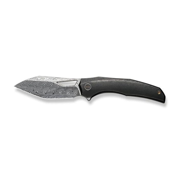 Ніж складаний туристичний WE Knife Ignio Mystery Box Ignio Mystery Box, (8.39 см) Damasteel (Hakkapella) / 6AL4V Titanium чорний
