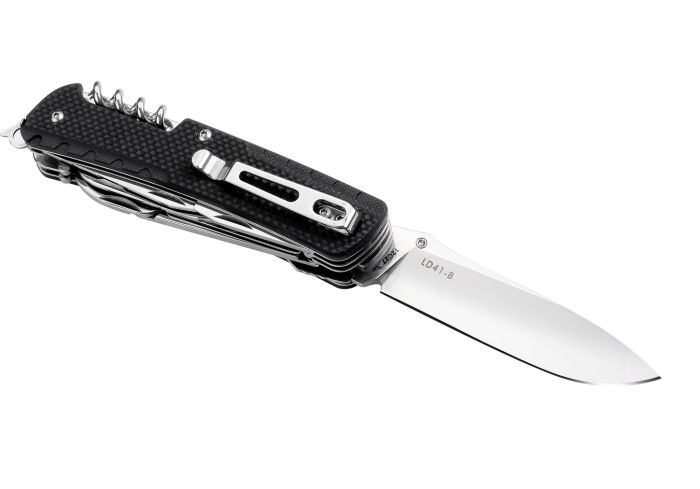 Багатофункціональний ніж Ruike Trekker LD41-B, (8.5 см) 12C27 / G10 чорний, 22 інстр.
