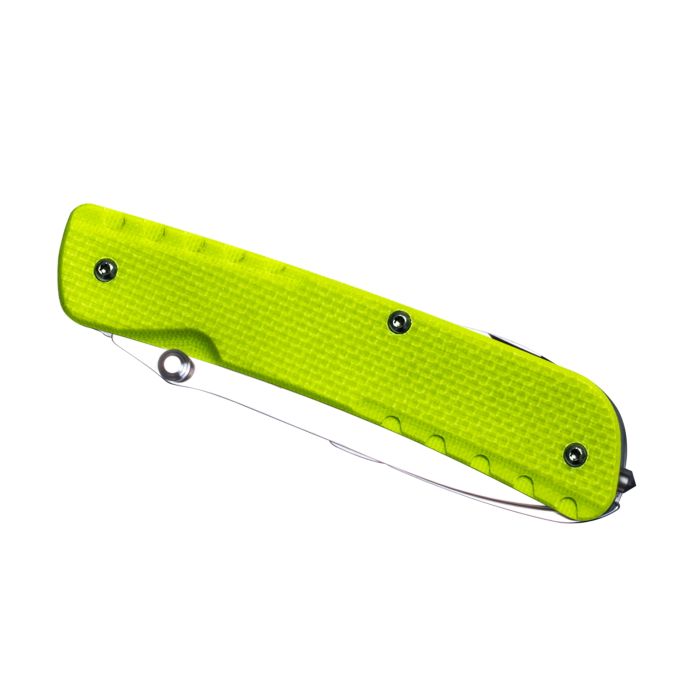 Багатофункціональний ніж Ruike Trekker LD43, (8.5 см) 12C27 / G10 зелений, 15 інстр.