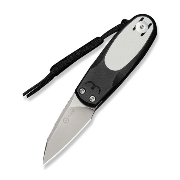 Ніж складаний кишеньковий Civivi Purr, (4.65 см) Nitro-V / G10 чорний/білий
