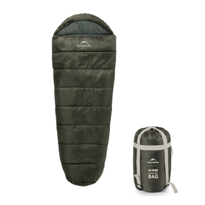 Спальник з капюшоном Naturehike CNK2300SD014 MJ600 Січ, зелений