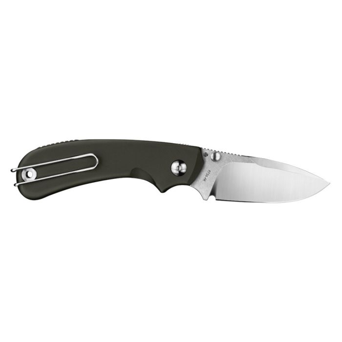 Ніж складаний кишеньковий Ruike P736-AK, (7.5 см) 14C28N / алюміній, сірий 