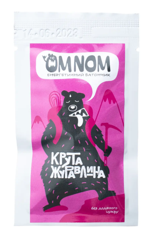 Батончик енергетичний OMNOM крута журавлина
