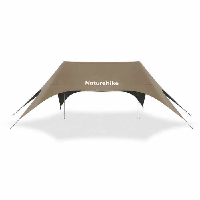Тент туристичний Naturehike Cloud Skies Tarp Lite CNK2650WS023, 960 х 485 х 260 см, темно-коричневий