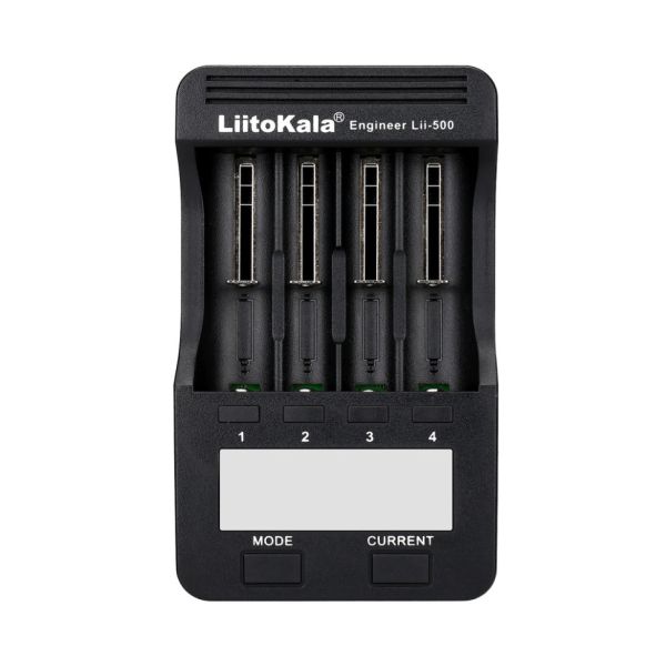 Зарядний пристрій Liitokala Lii-500, 4 канала, Ni-Mh/Li-ion, 220V/12V, Powerbank, Test, LCD, Box