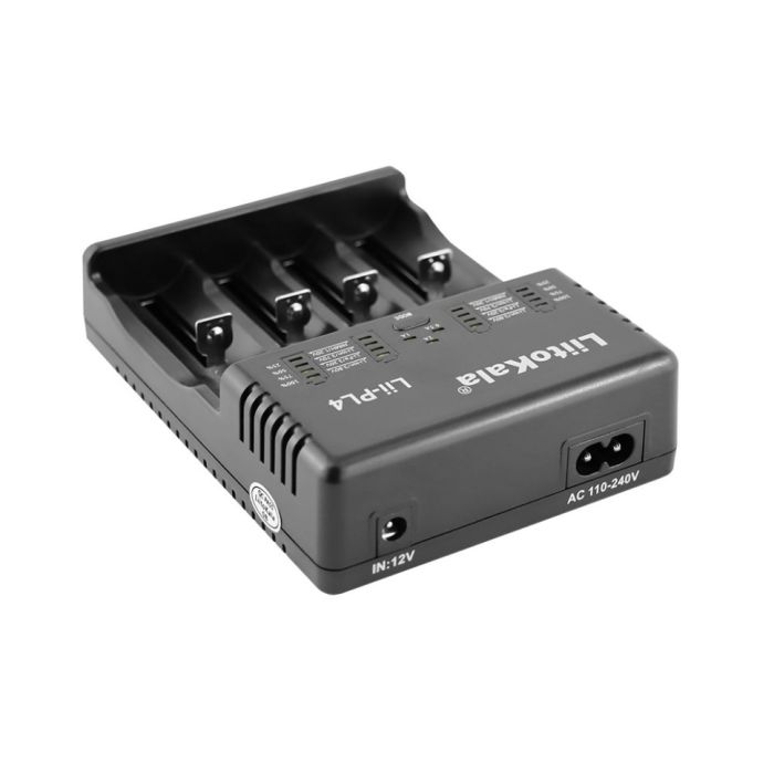 Зарядний пристрій Liitokala Lii-PL4, 4 канала, Ni-Mh/Li-ion/LiFePO4, 220V/12V, LED, Box