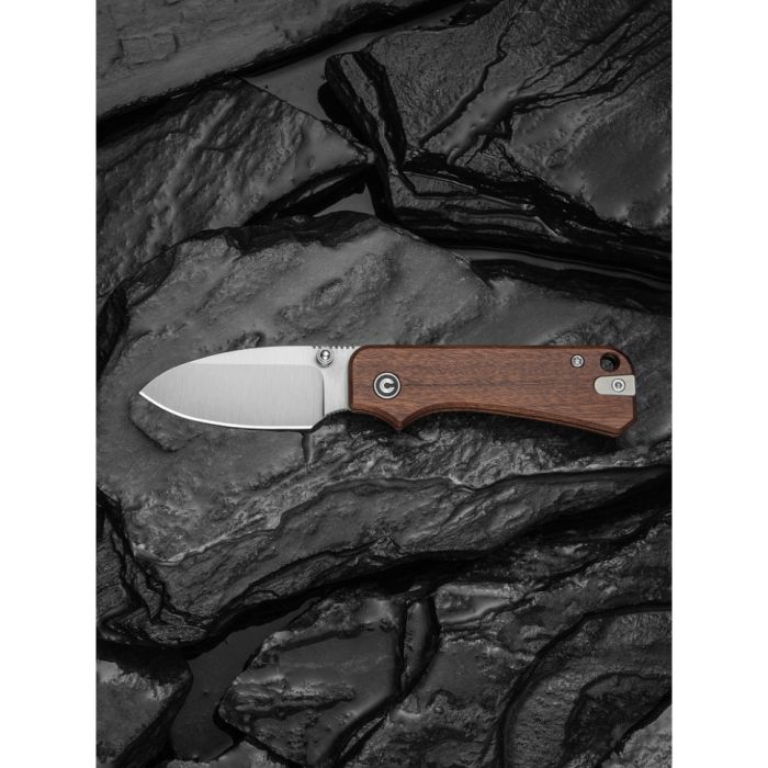 Ніж складаний кишеньковий Civivi Baby Banter Slip Joint (6 см) Nitro-V / Wood натуральний