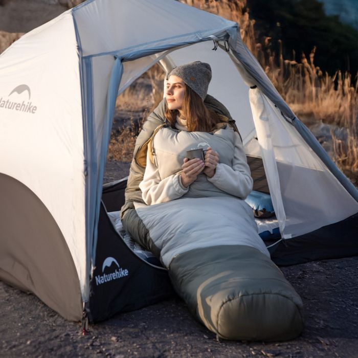 Спальник Naturehike Pro MG270 CNK2550WS044, p-p L,  зелений