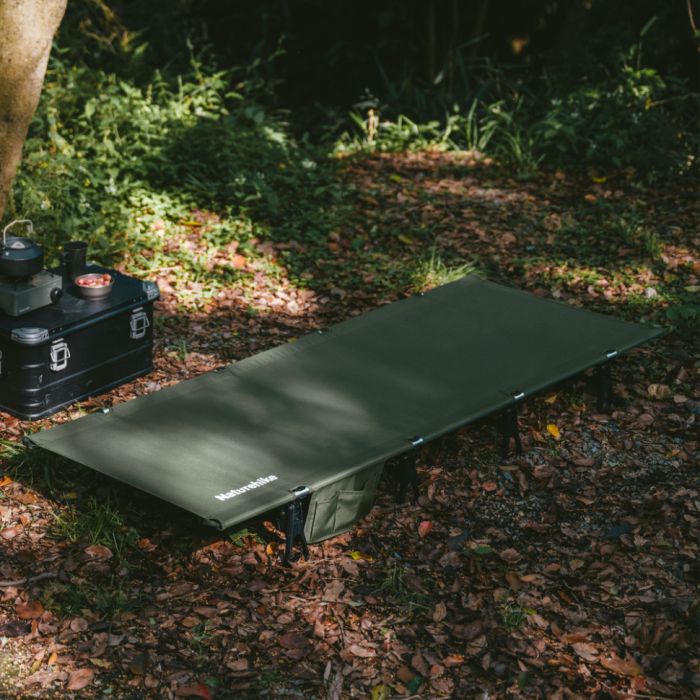 Ліжко складане Naturehike XJC08 CNK2550WS020, поліестер / алюміній, зелений