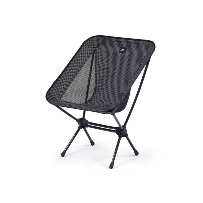 Стілець складаний Naturehike Moon YL08 NH20JJ027, 600D Oxford / алюміній, чорний