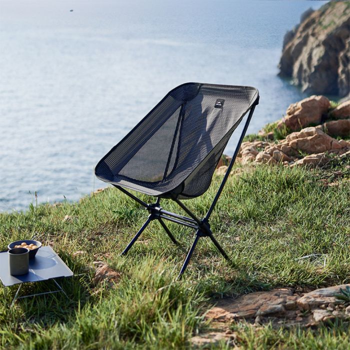 Стілець складаний Naturehike Moon YL08 NH20JJ027, 600D Oxford / алюміній, чорний