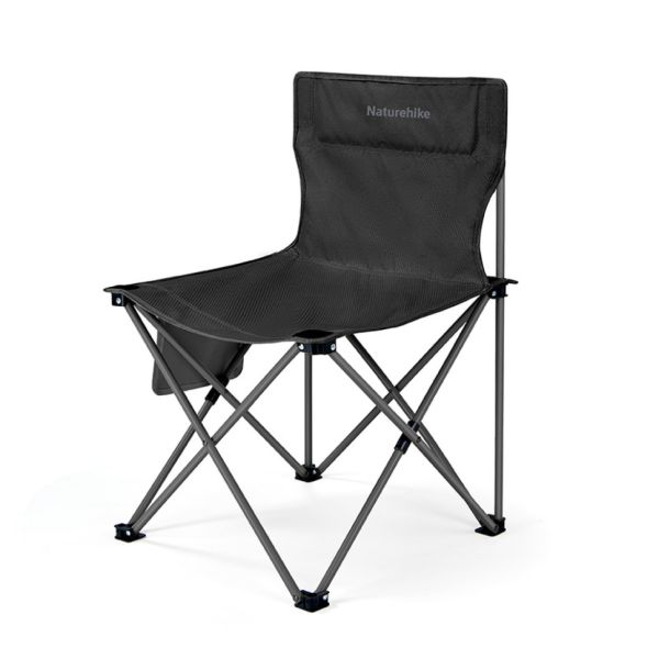Крісло складане Naturehike Shan Lan T01 CNK2550JJ025, сталь, чорний