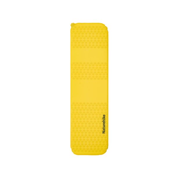Матрац туристичний надувний одномісний Naturehike CNK2550WS033, 183x53x3.5 см, жовтий, прямокутний