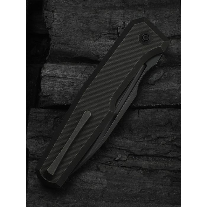 Ніж складаний туристичний Weknife Dressytak (8.6 см) Bohler M390 / Titanium чорний