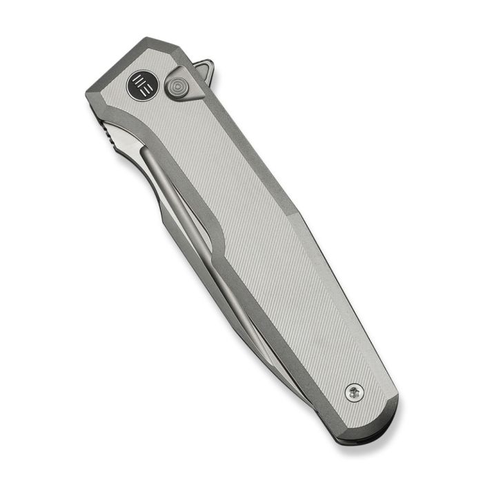 Ніж складаний туристичний Weknife Dressytak (8.6 см) Bohler M390 / Titanium сірий