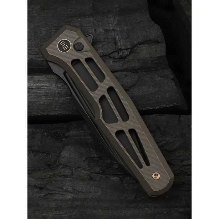 Ніж складаний туристичний Weknife Dressytak (8.6 см) Bohler M390 / Titanium бронзовий