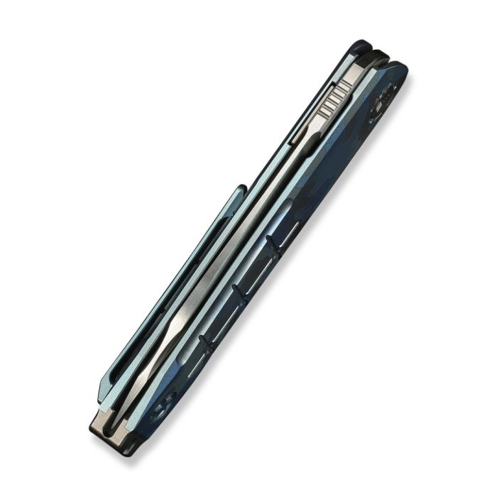 Ніж складаний туристичний Weknife Hull (9.9 см) Bohler M390 / Titanium синій