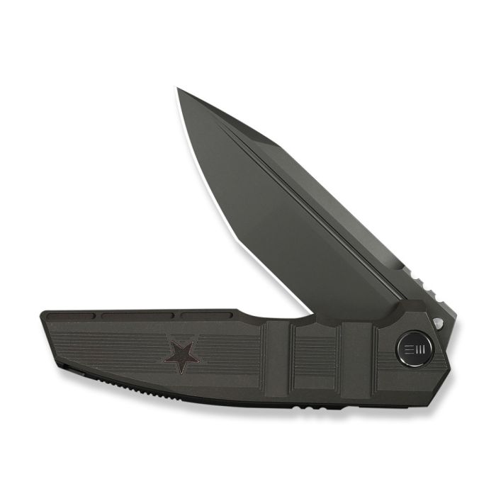 Ніж складаний туристичний Weknife Breach (9.8 см) Bohler M390 / Titanium вугільно-сірий