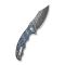 Ніж складаний туристичний Civivi Pentad (8.8 см) Damascus / Micarta синій/білий
