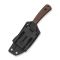 Ніж фіксований туристичний Civivi Carveth (9,1 см) AEB-L / Wood дерево з чохлом