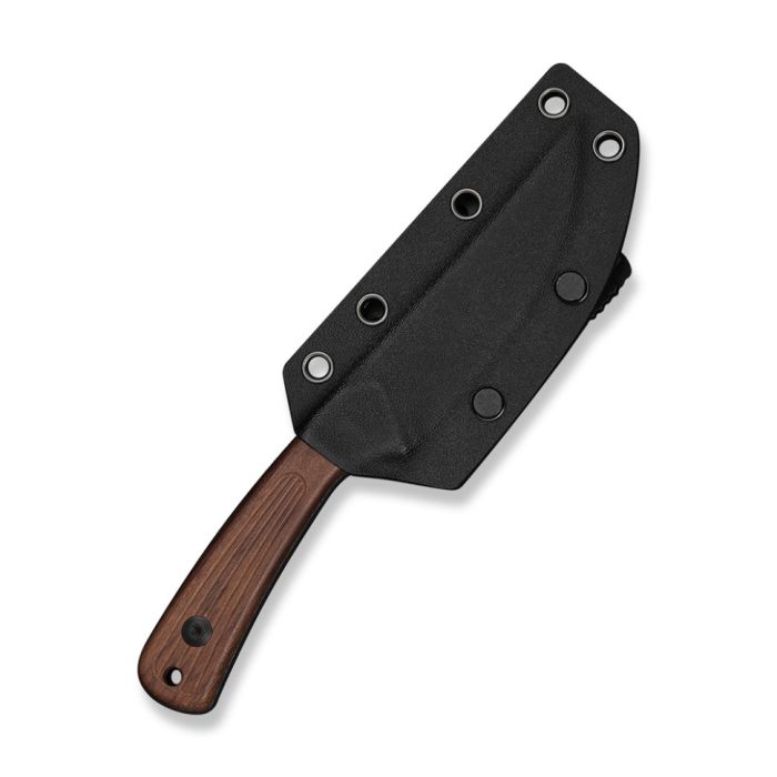 Ніж фіксований туристичний Civivi Carveth (9,1 см) AEB-L / Wood дерево з чохлом