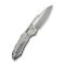 Ніж складаний туристичний Weknife Bogey (9.3 см) Bohler M390 / Titanium сірий