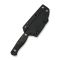Ніж фіксований туристичний Weknife Notchline, (8.7 см) CPM S35VN /Carbon Fiber чорний з чохлом