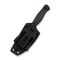 Ніж фіксований туристичний Weknife Notchline, (8.7 см) CPM S35VN /Carbon Fiber мідний з чохлом