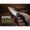 Ніж складаний туристичний Civivi Pentad (8.8 см) Nitro-V / G10 чорний