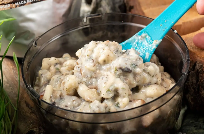 100% Cублімат. Паста з копченою куркою та грибами у соусі Бешамель