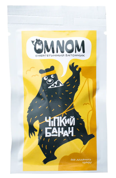 Батончик енергетичний OMNOM чіпкий банан