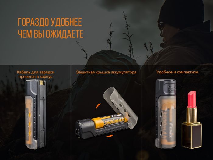 Зарядний пристрій Fenix ARE-X11set + акумулятором Fenix 3500 mAh