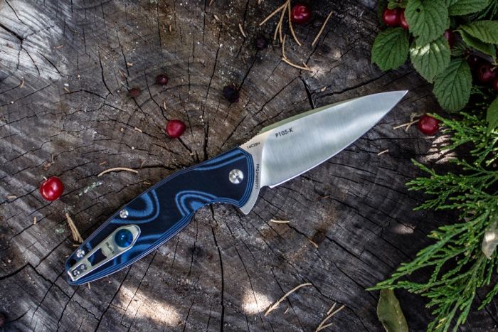 Ніж складаний туристичний Ruike Fang P105-K, (9.2 см) 14C28N / G10 сірий