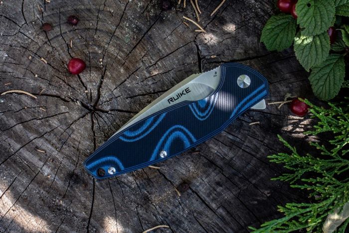 Ніж складаний туристичний Ruike Fang P105-K, (9.2 см) 14C28N / G10 сірий
