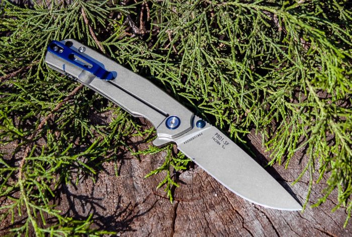 Ніж складаний туристичний Ruike P801-SF, (8.6 см) 14C28N / 3cr14n сірий