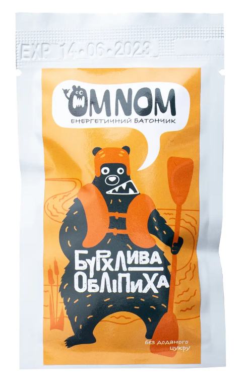 Батончик энергетический OMNOM бурная облепиха