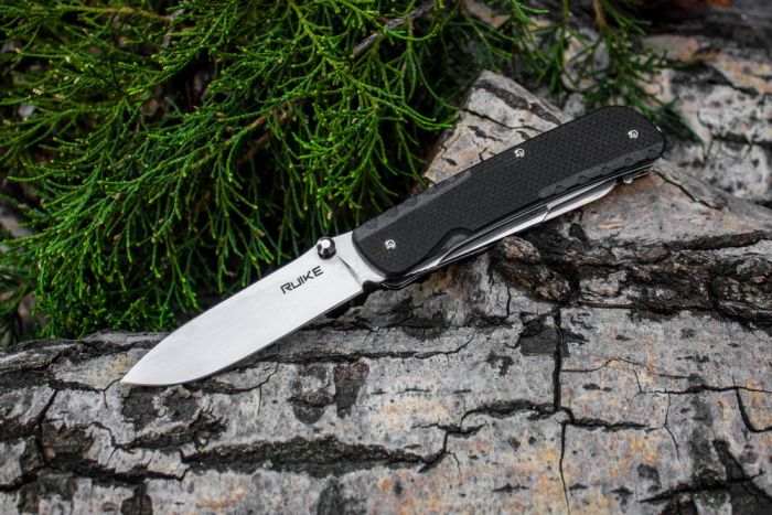 Багатофункціональний ніж Ruike Trekker LD31-B, (8.5 см) 12C27 / G10 чорний, 14 інстр.
