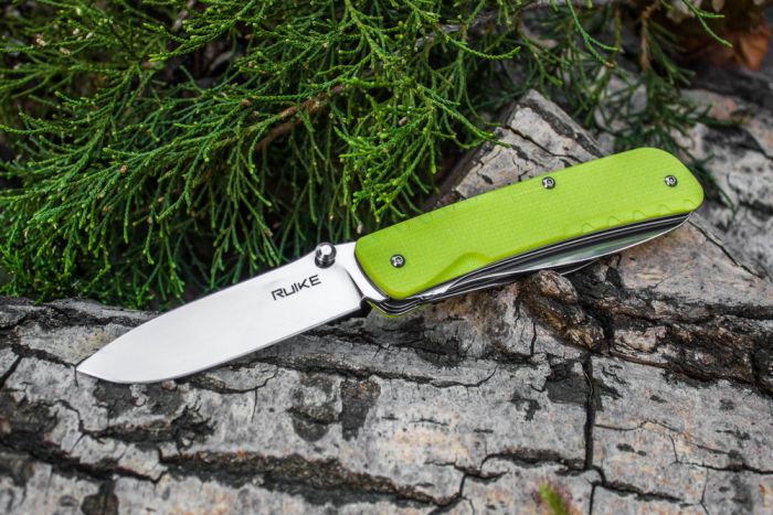 Багатофункціональний ніж Ruike Trekker LD43, (8.5 см) 12C27 / G10 зелений, 15 інстр.