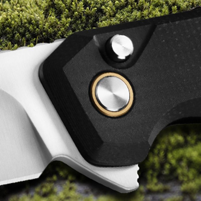 Ніж складаний туристичний Ruike P873-MB, (8.8 см)14C28N / G10 чорний