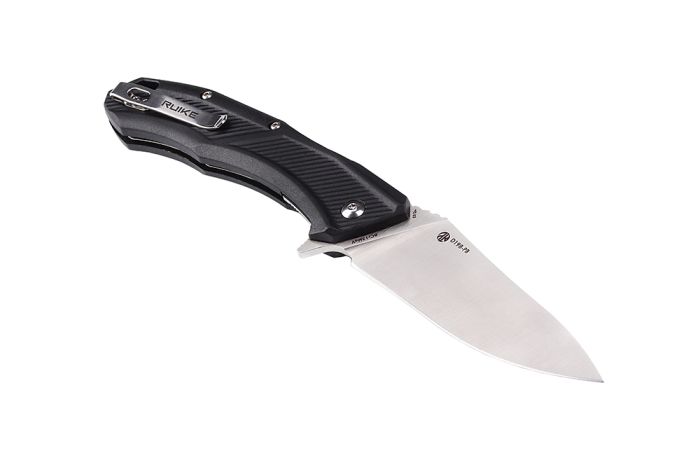 Ніж складаний туристичний Ruike D198-PB, (9.8 см) 8Cr13Mov / PA66 GF-35 чорний