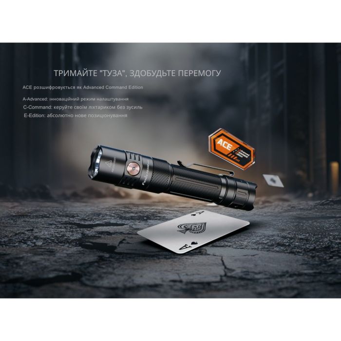Ліхтар тактичний ручний Fenix PD35R ACE 2000 лм