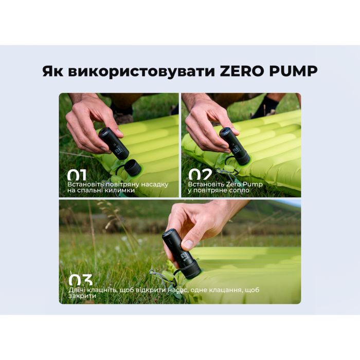 Портативний міні-насос Flextail Zero Pump, чорний