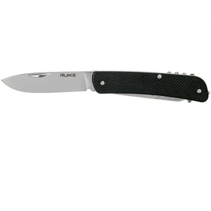 Багатофункціональний ніж Ruike Criterion L31, (8.5 см) 12C27 / G10 чорний, 18 інстр.