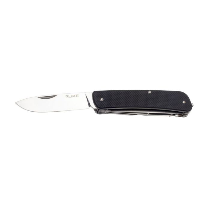 Багатофункціональний ніж Ruike Criterion L42, (8.5 см) 12C27 / G10 чорний, 19 інстр.