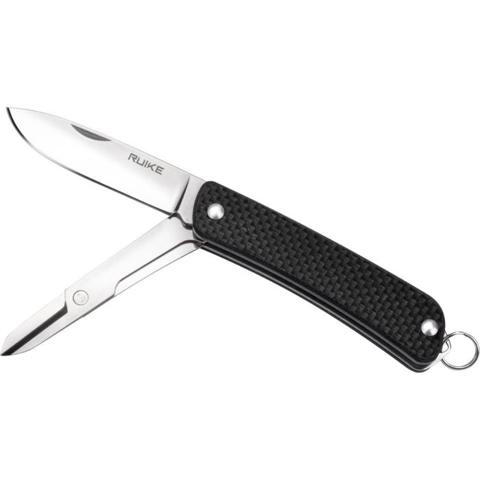Багатофункціональний ніж Ruike Criterion S22, (5.3 см) 12C27 / G10 чорний, 3 інстр.
